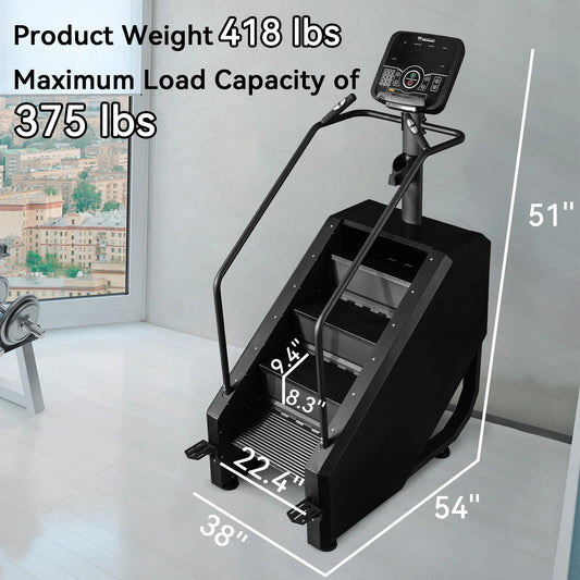 Stair Climber Commercial Grade Stair Stepper Machine for Cardio and Lower Body Workouts