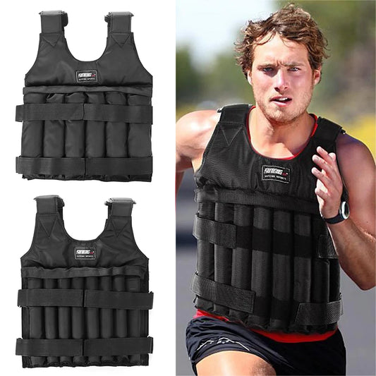 Adjustable Weight Vest Jacket for Running and Training - Available in 3kg, 15kg, 20kg, 35kg, and 50kg Options