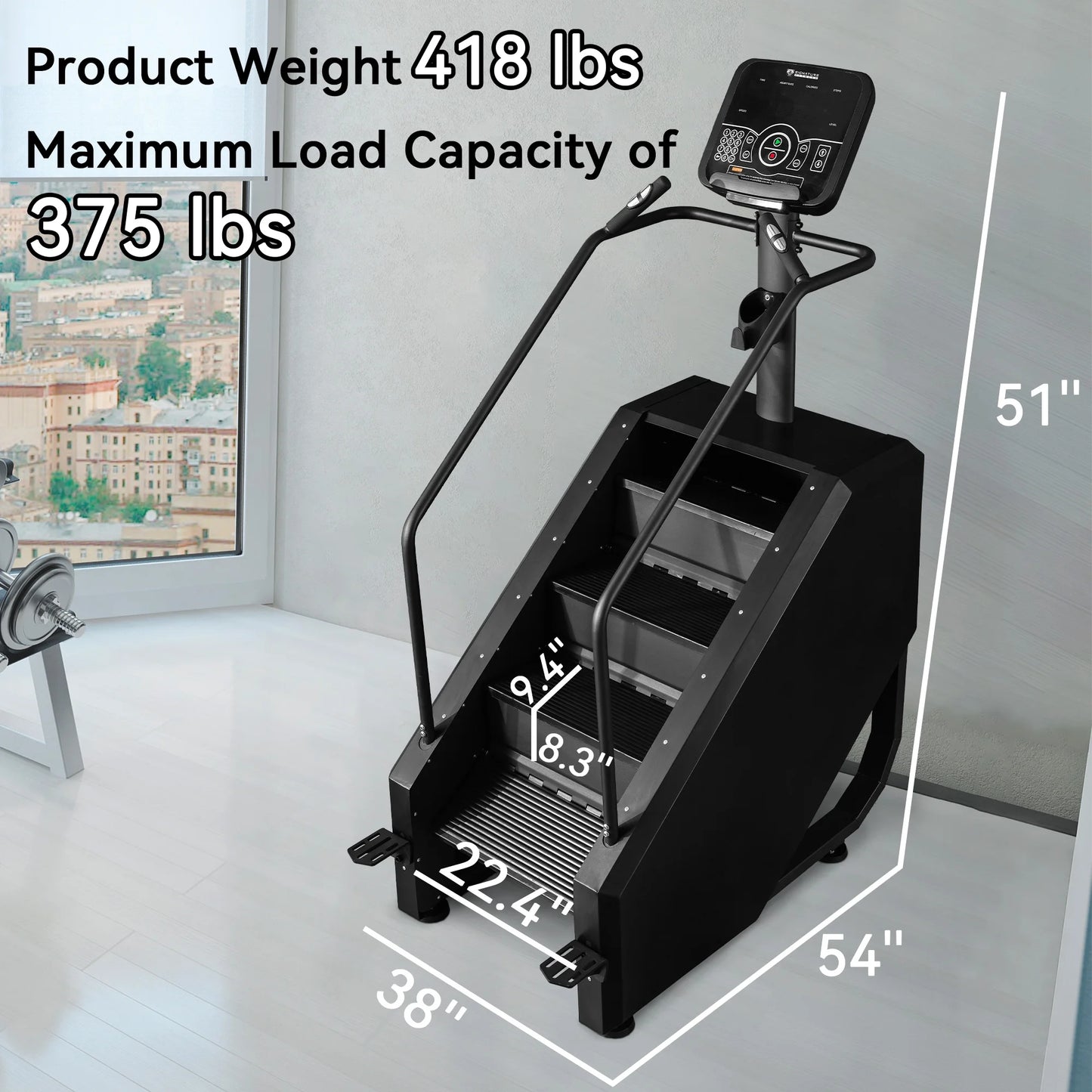 Stair Climber Commercial Grade Stair Stepper Machine for Cardio and Lower Body Workouts