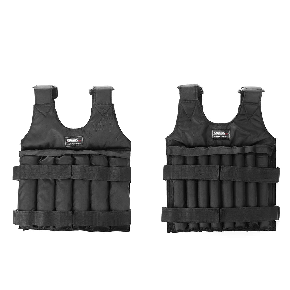 Adjustable Weight Vest Jacket for Running and Training - Available in 3kg, 15kg, 20kg, 35kg, and 50kg Options